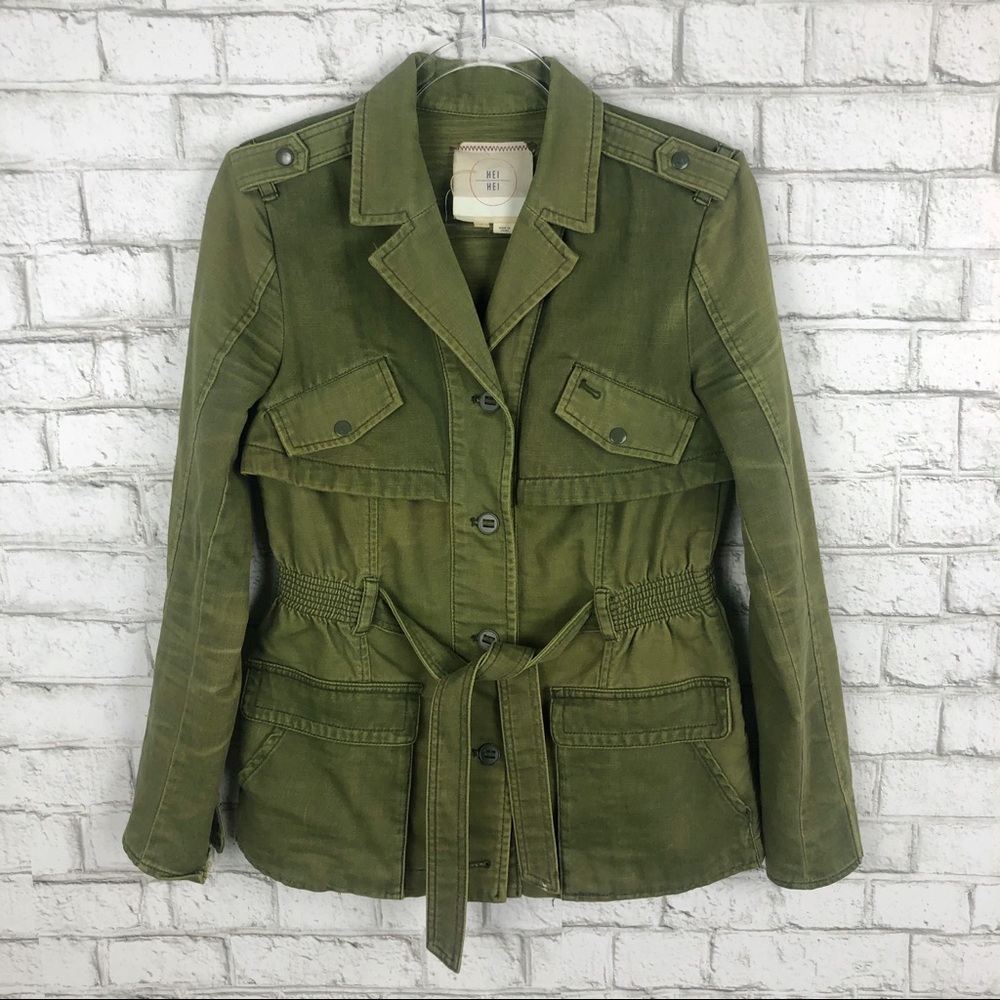 SOLD 💛 ANTHROPOLOGIE Hei Hei Ruffle Anorak Jacket - Picture 2 of 8